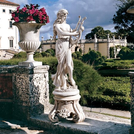 Design Toscano Muse with Harp Sculpture KY1201